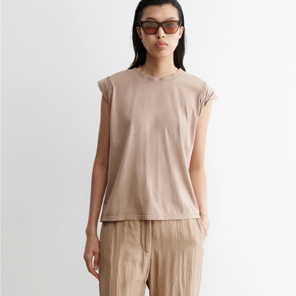 Rachel Comey Miles Tee in Bisque Sz S
